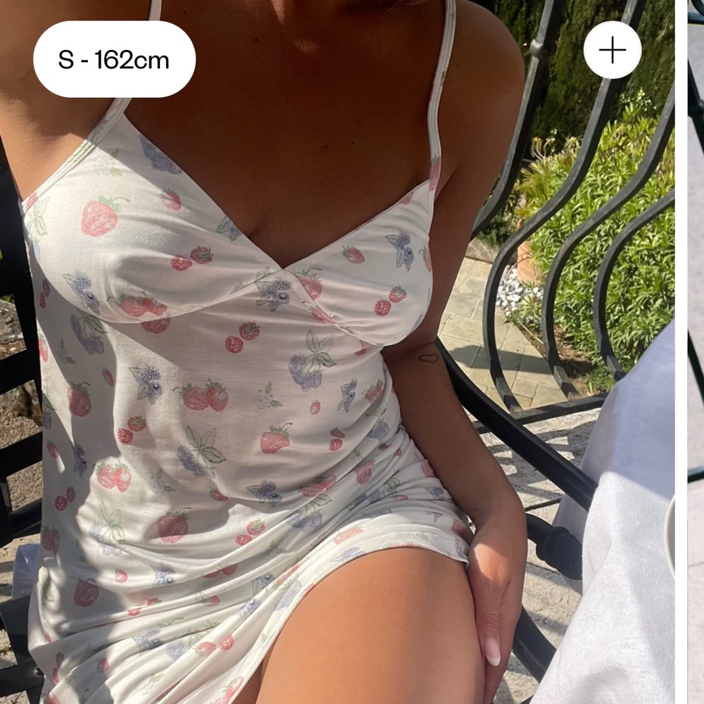 NWOT Djerf Avenue Go Slow Dress Summer Berries-SIZE S